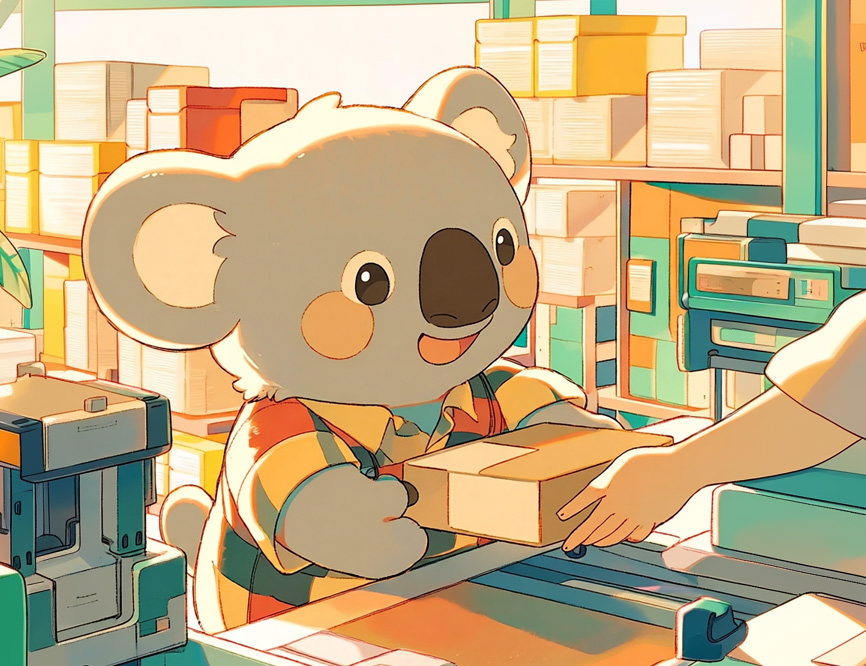gre3nlee_A_cute_cartoon-style_koala_in_a_printing_workshop_ha_daae11aa-b3ab-410e-8d2e-0d5fe4163775_0 kopia
